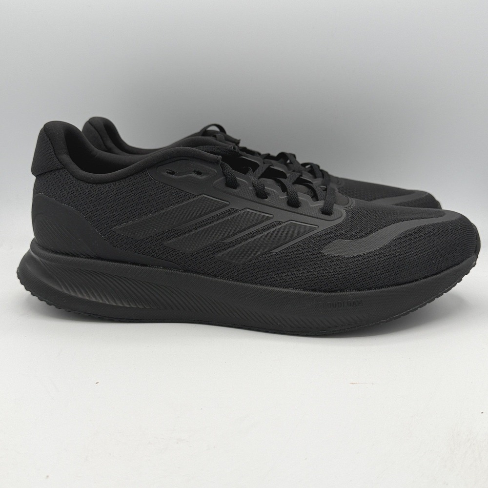 adidas Runfalcon 5 Wide Shoes Mens 12.5 Black Running Cloudfoam JH5184